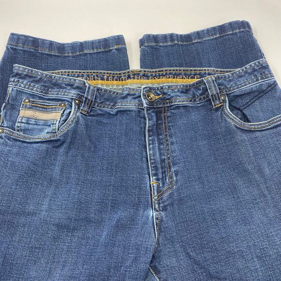 Prana Mens 38x28 Straigh Fit Blue 5‎ Pocket Design Jeans - Picture 2 of 5